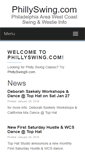 Mobile Screenshot of phillyswing.com