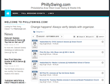 Tablet Screenshot of phillyswing.com